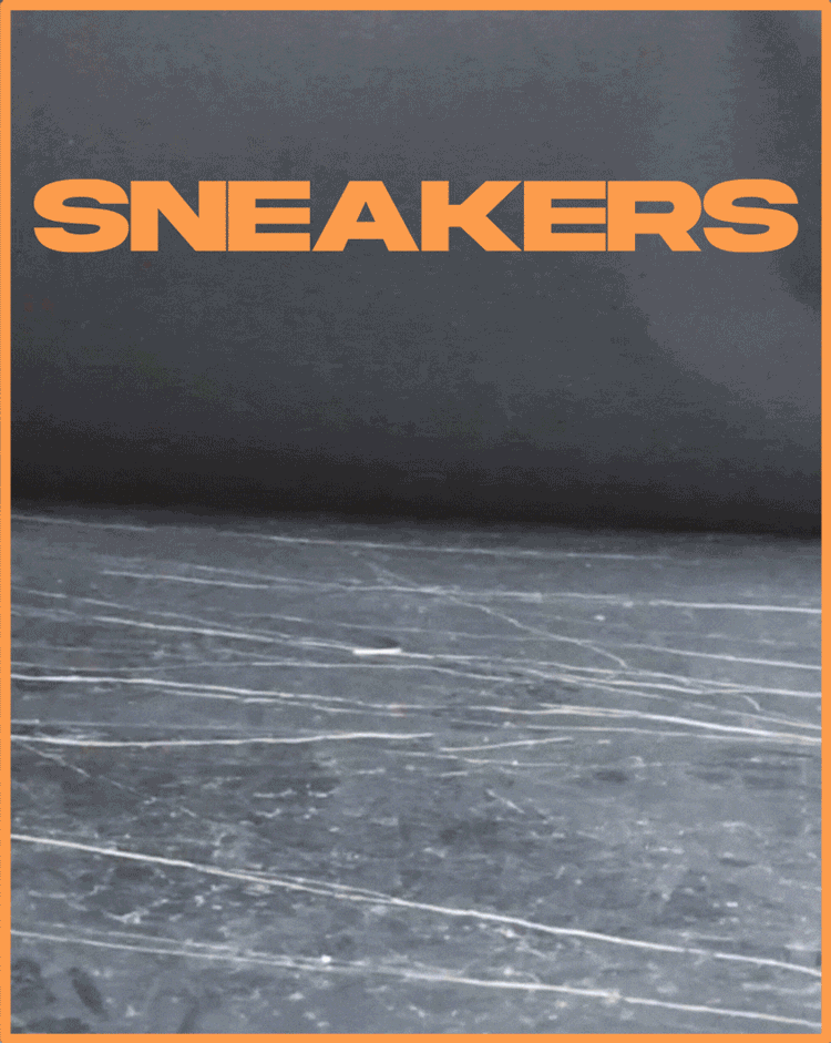  woman walking in sneakers