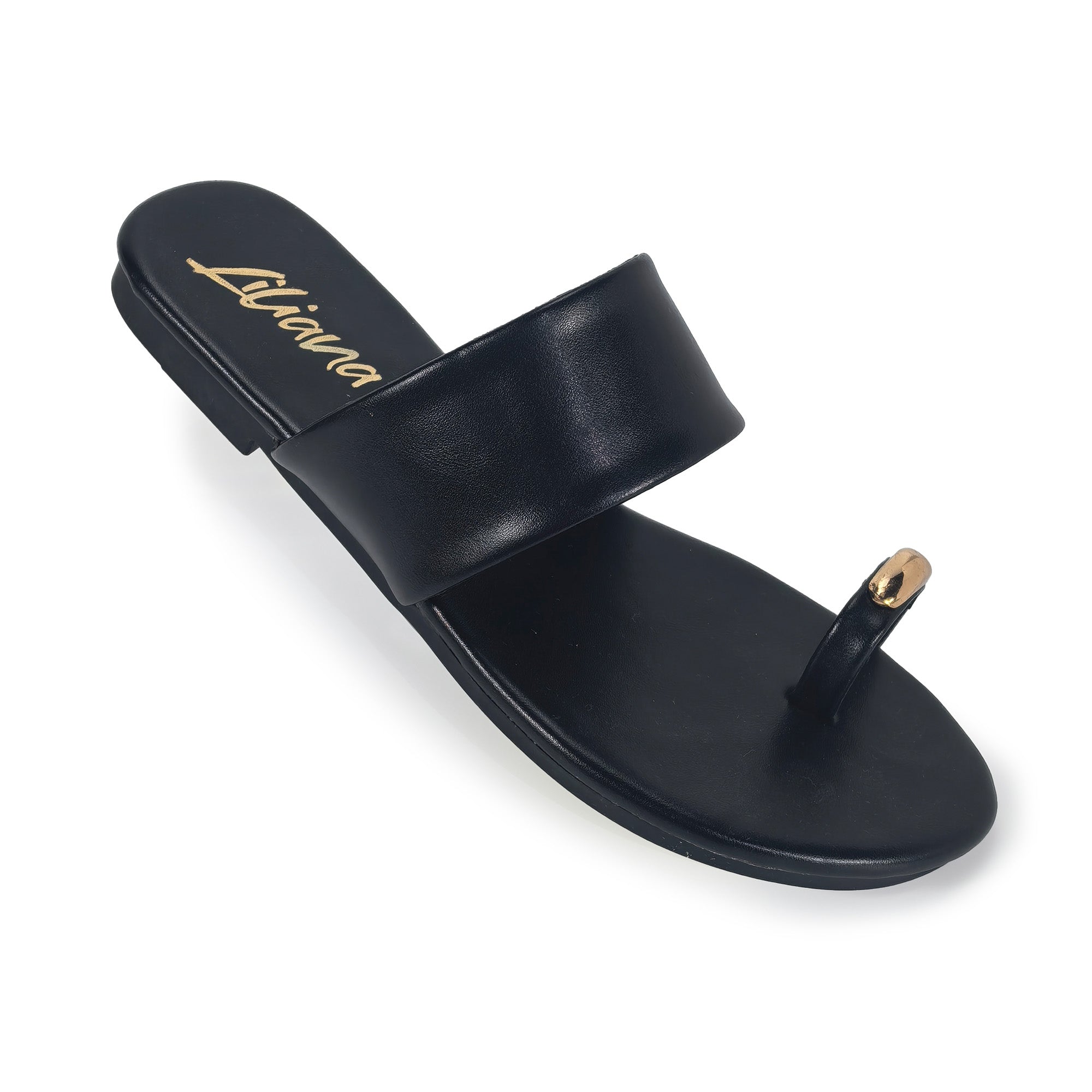 ALDITH-1 TOE RING SANDAL BLACK