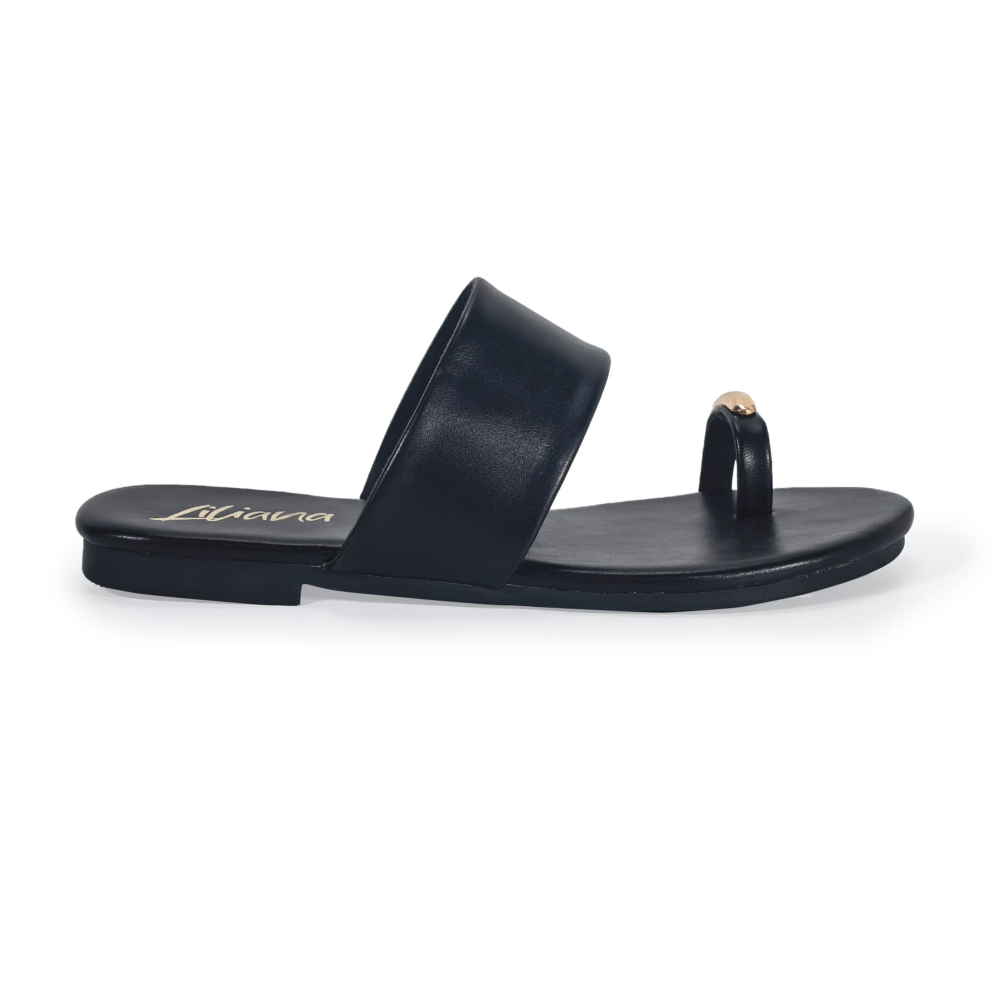 ALDITH-1 TOE RING SANDAL BLACK
