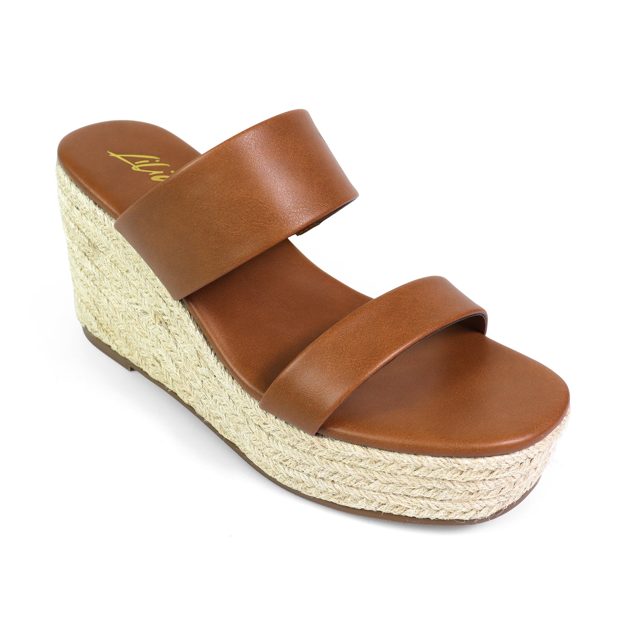 ALYAH-1 DUO ESPADRILLE WEDGE SANDAL TAN