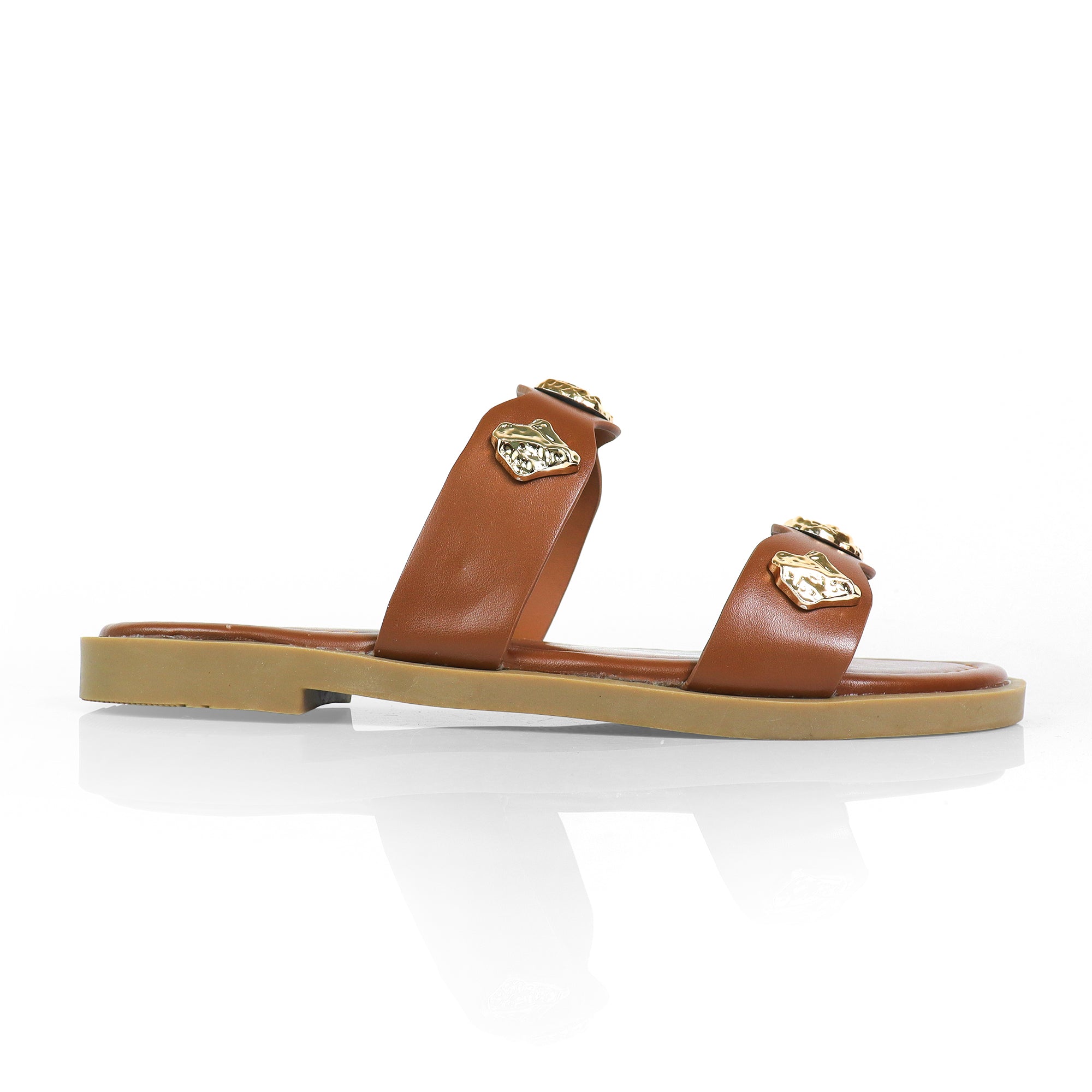AMAYA-2 OPEN DUO STRAP SANDAL TAN