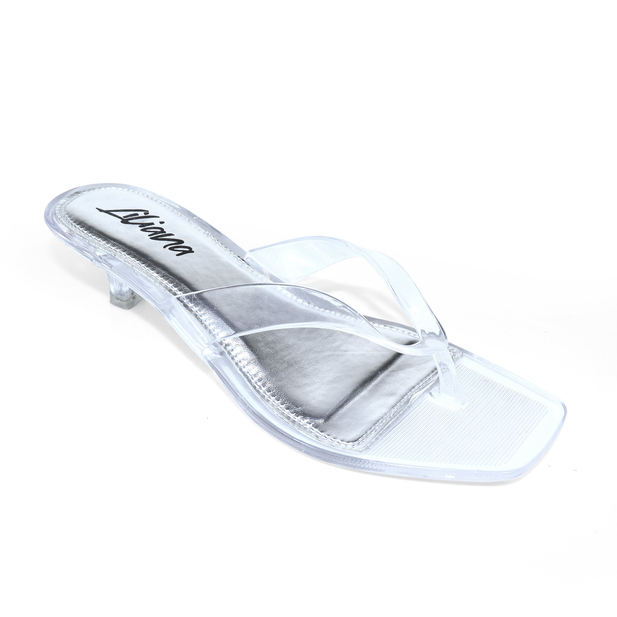 BETTANI-1 JELLI THOUNG KITTEN HEEL CLEAR