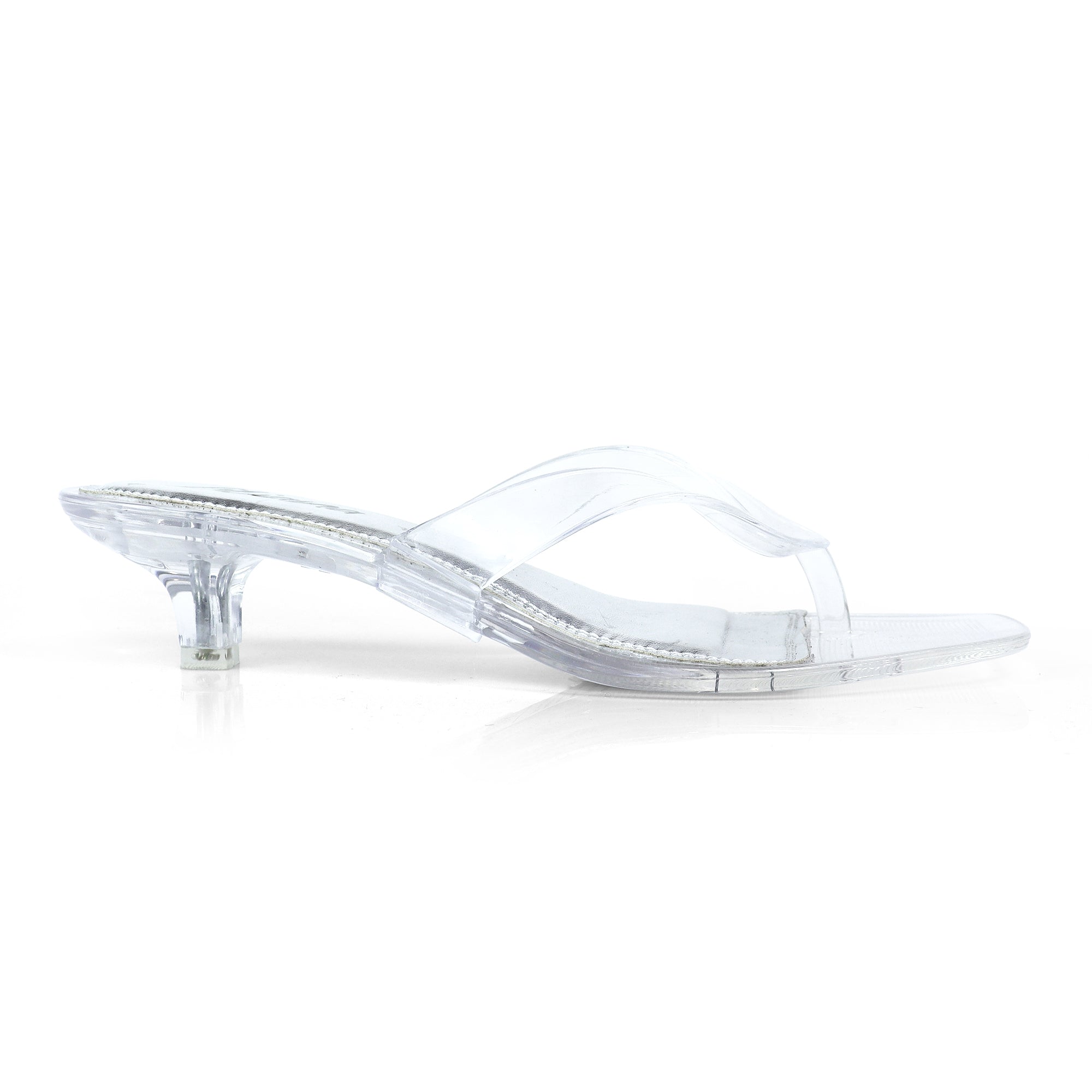 BETTANI-1 JELLI THOUNG KITTEN HEEL CLEAR