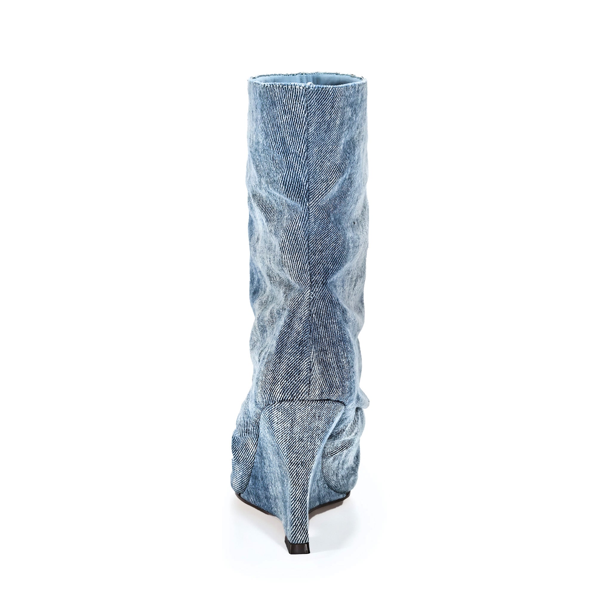 CASH-1 SLOUCH BOOT W WEDGE DENIM