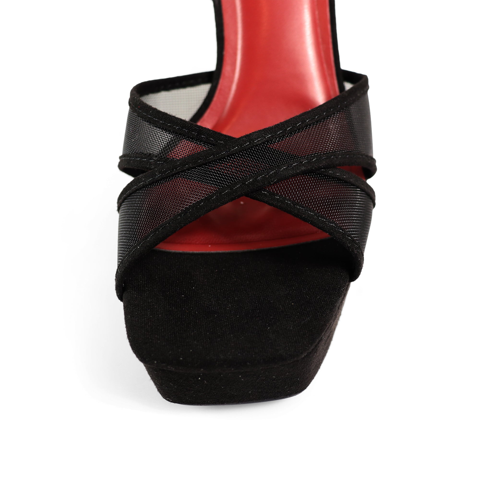 GIA-31 ANKLE STRAP PLATFORM HEEL BLACK