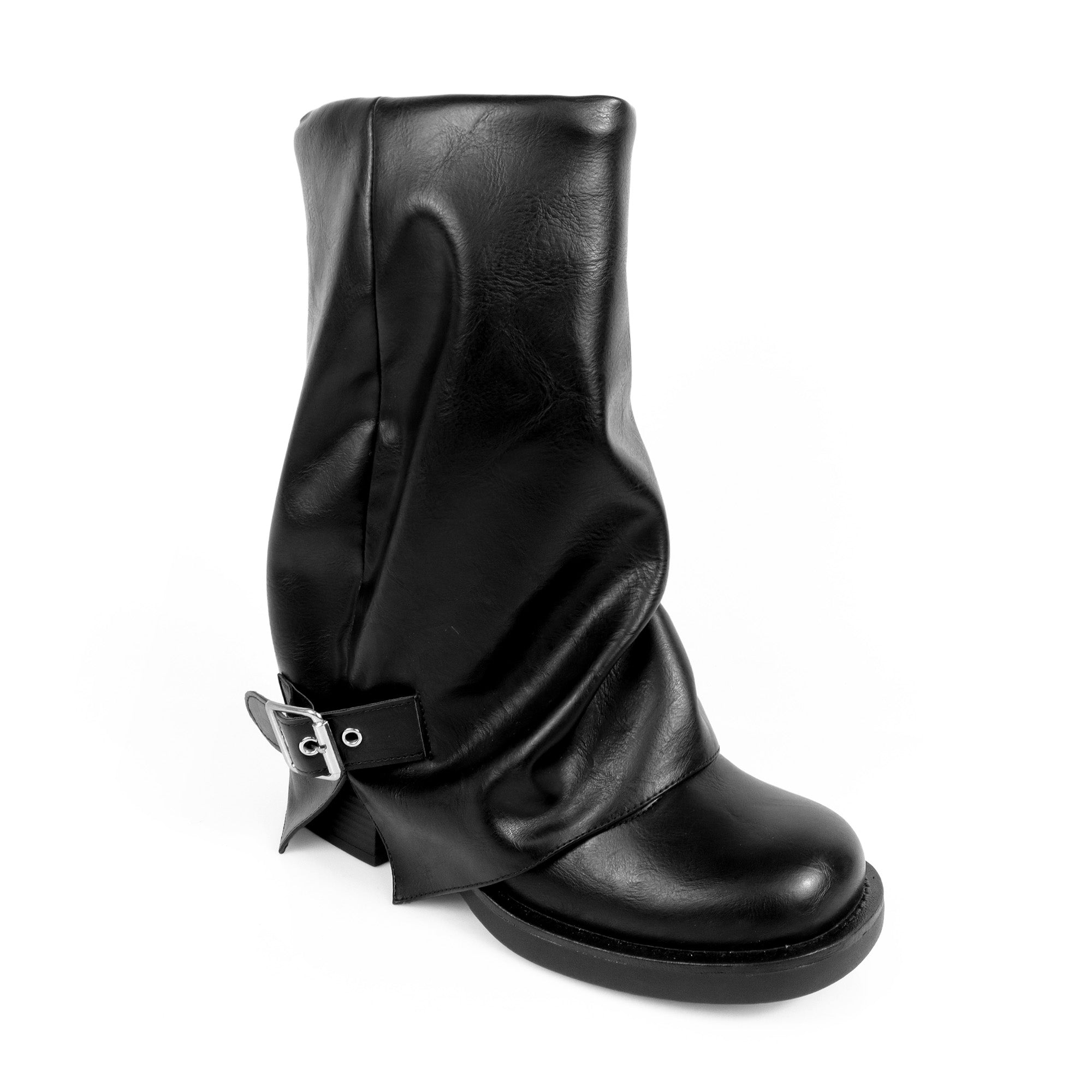 LAURA-3 SLOUCH PULL ON BOOTIE BLACK