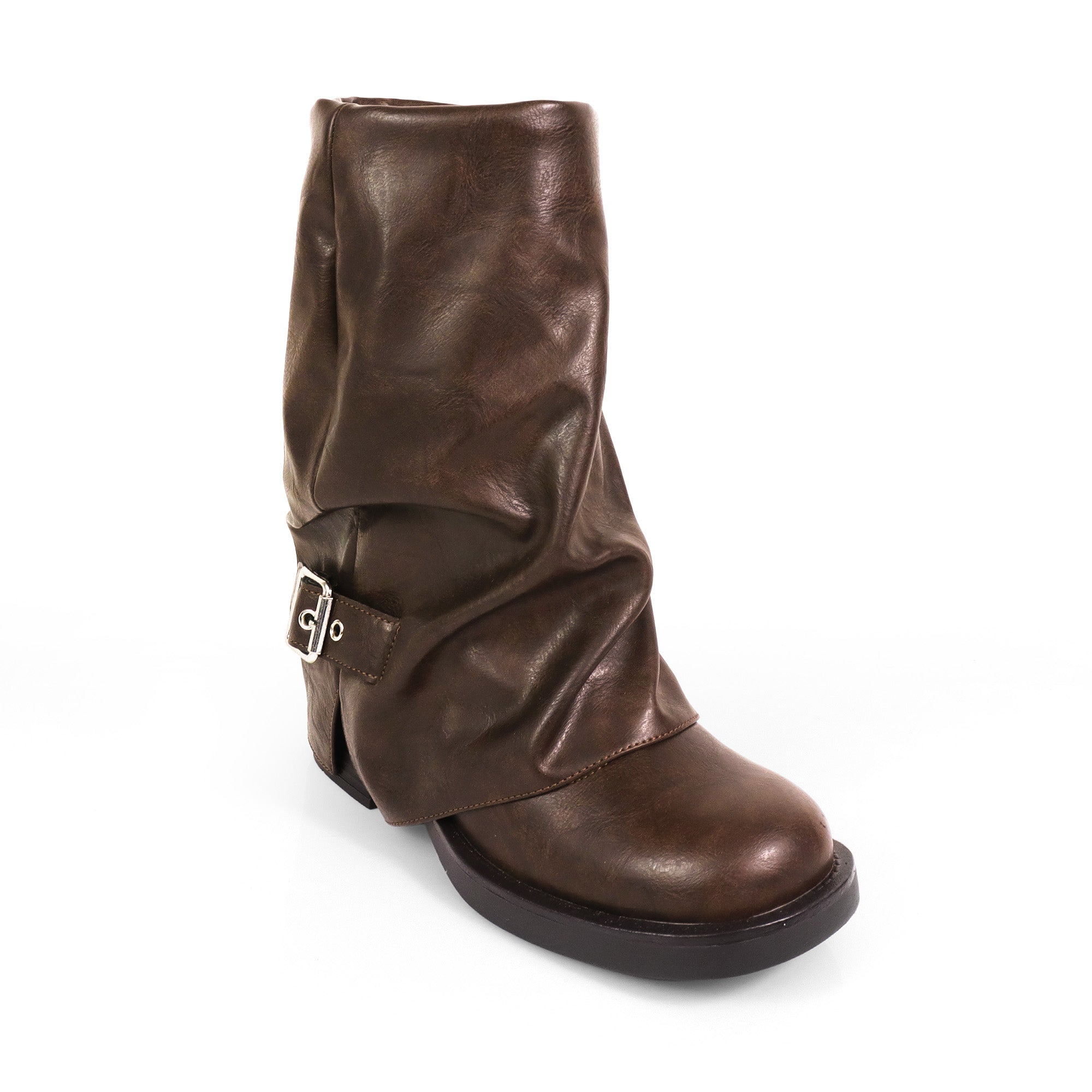 LAURA-3 SLOUCH PULL ON BOOTIE BROWN