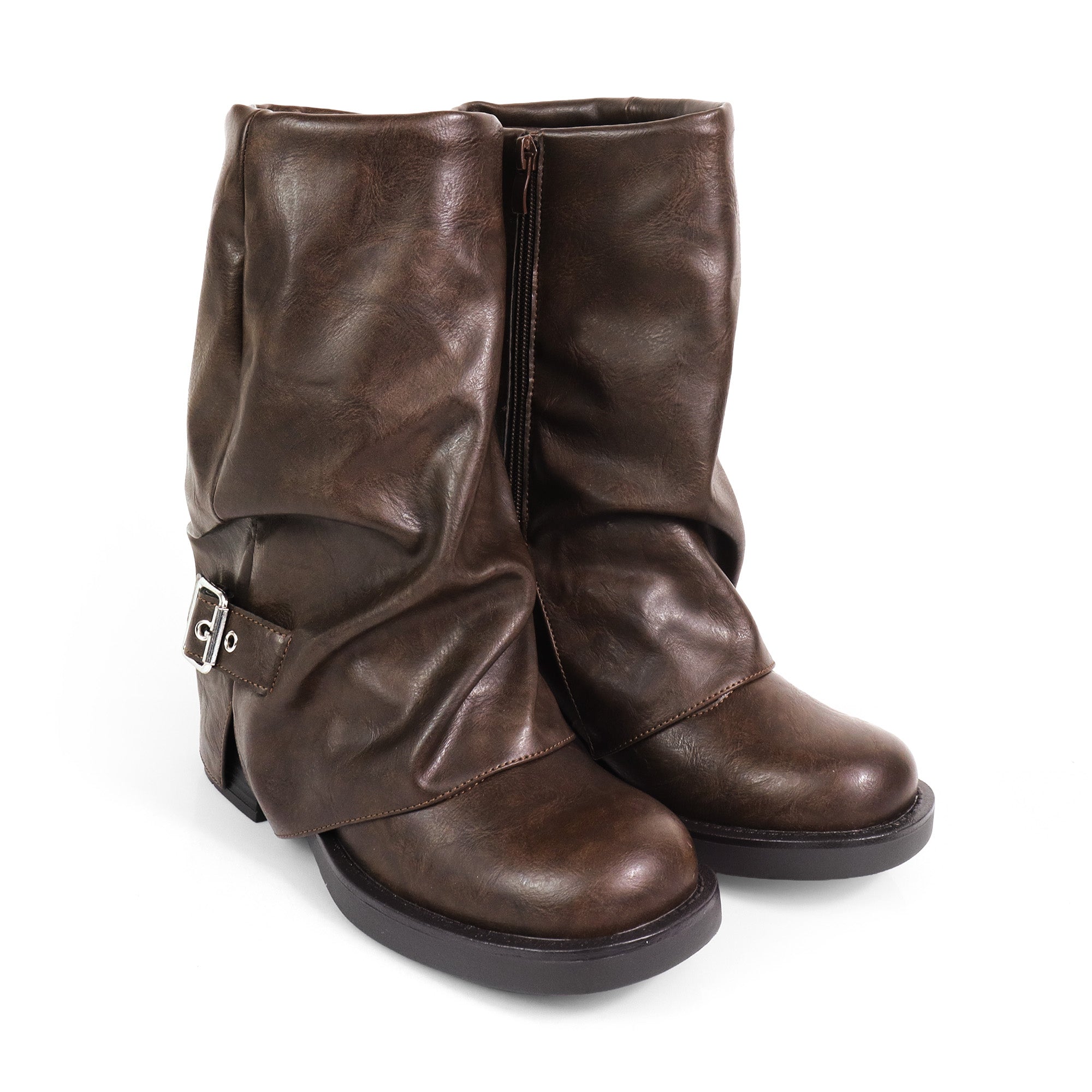 LAURA-3 SLOUCH PULL ON BOOTIE BROWN