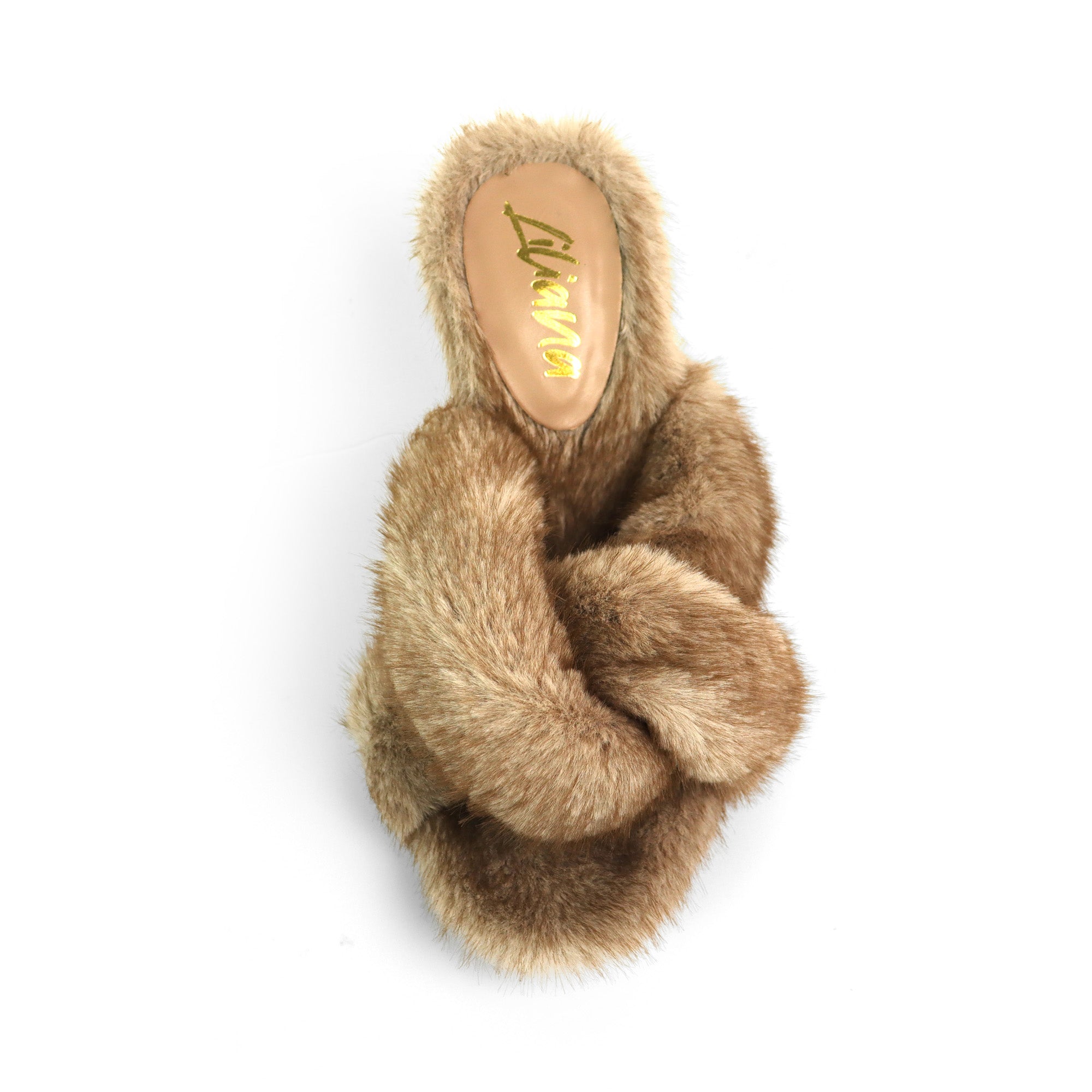 LUX-1 CROSS FLUFFY W/HEEL TAUPE