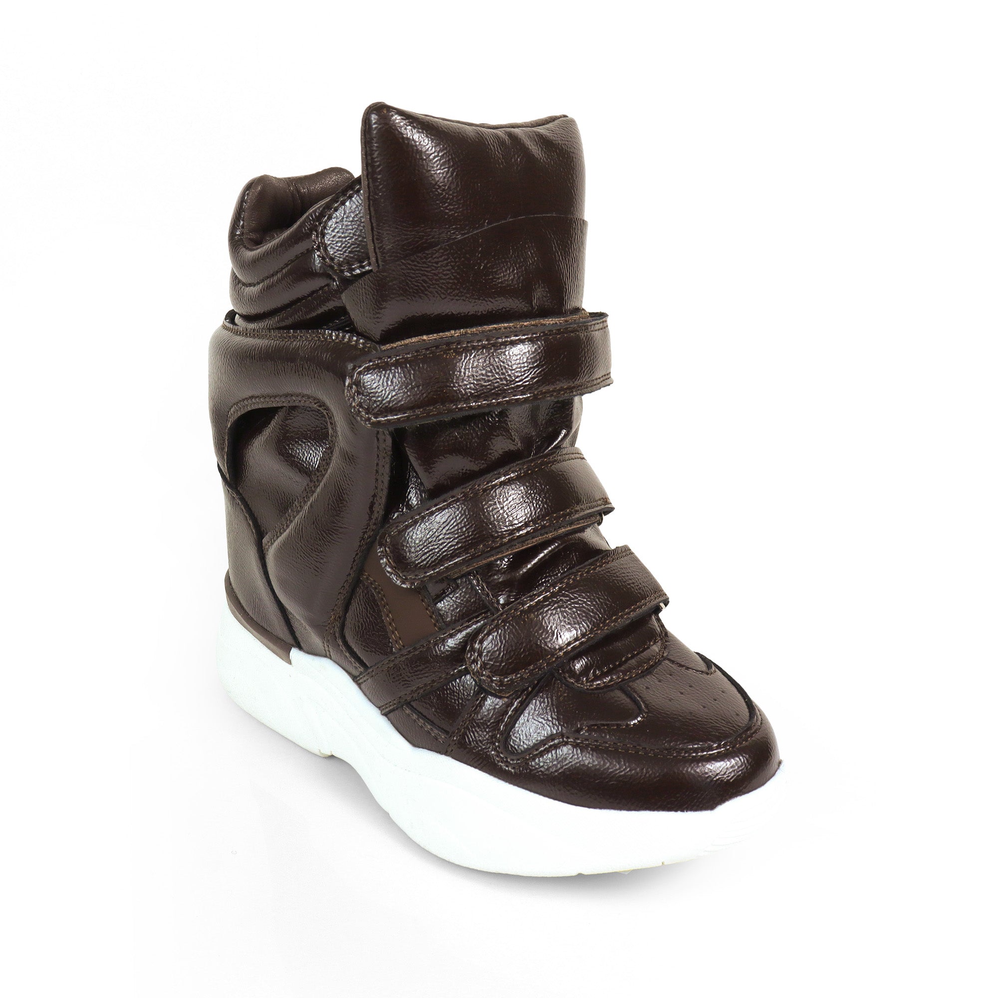 MARANTO-3 SPORTY SNEAKER WEDGE CHOCOLATE