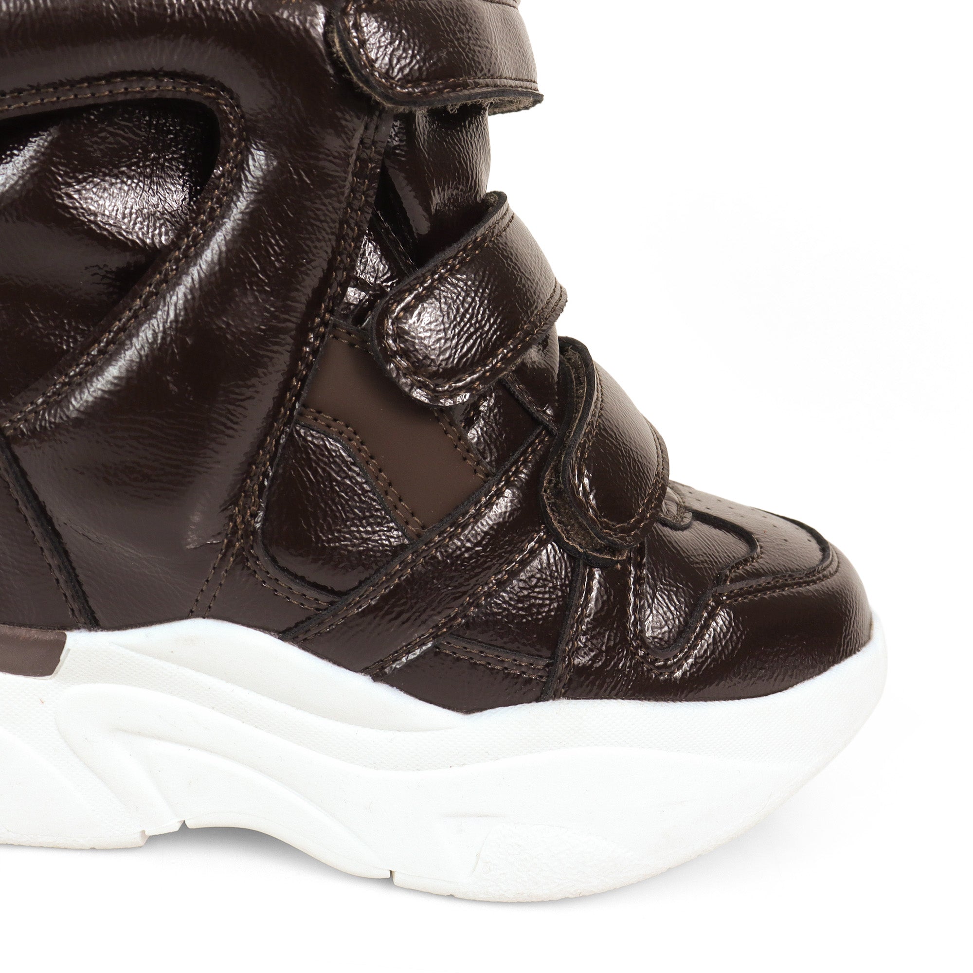 MARANTO-3 SPORTY SNEAKER WEDGE CHOCOLATE