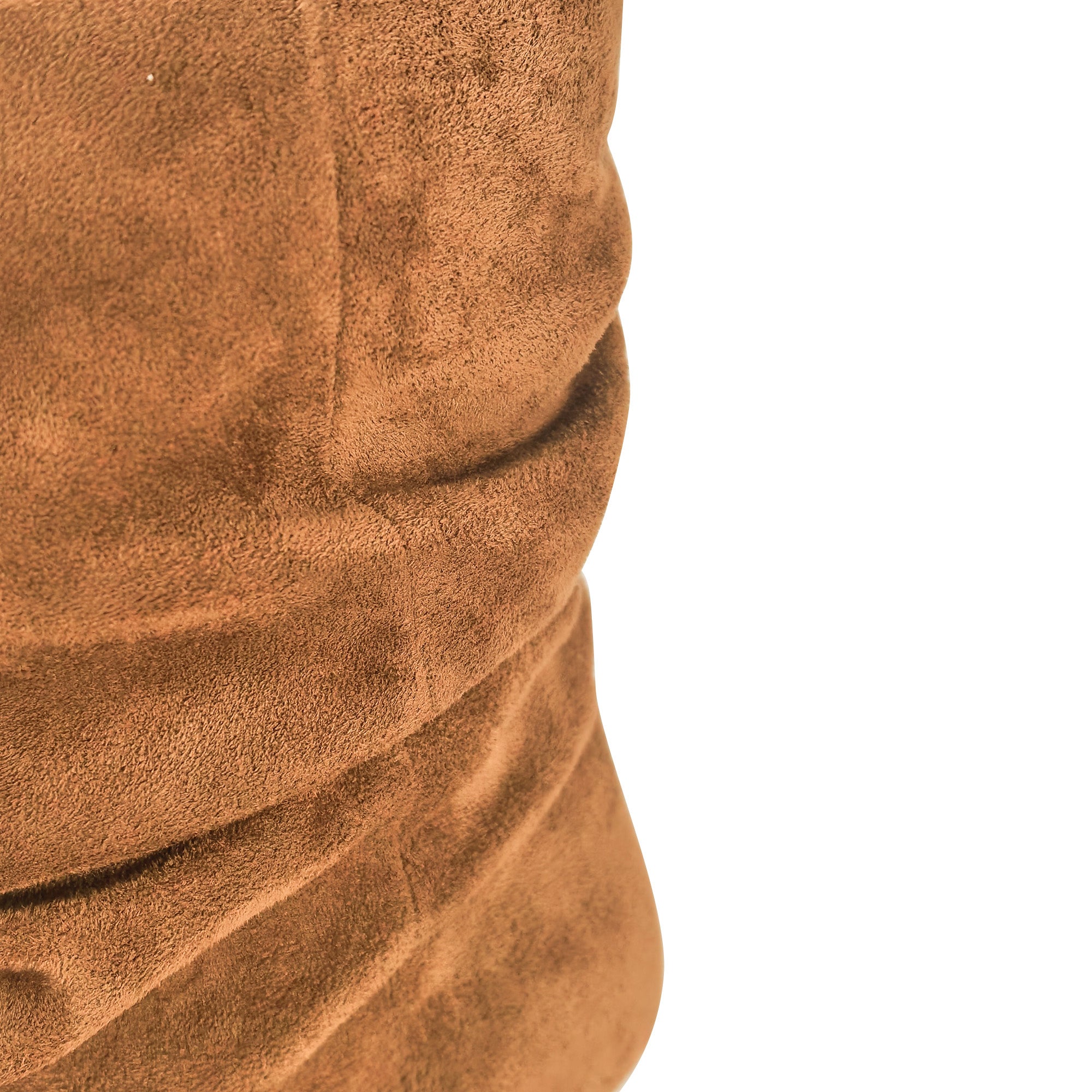 MIARA-1 POINTED TOE SLOUCH BOOTI W/ KITTEN HEEL TAN