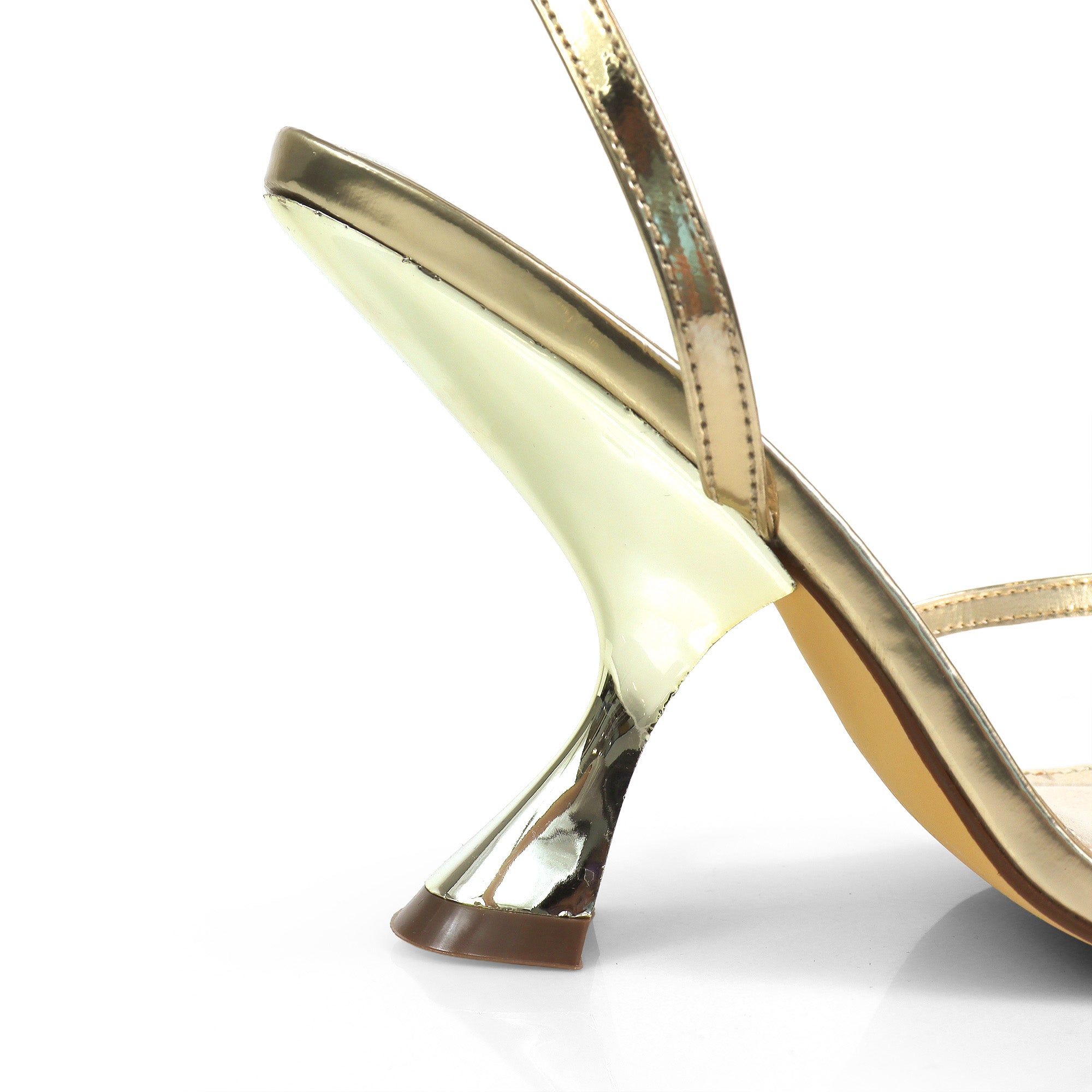 PADAM-2 STRAPPY  HEEL GOLD