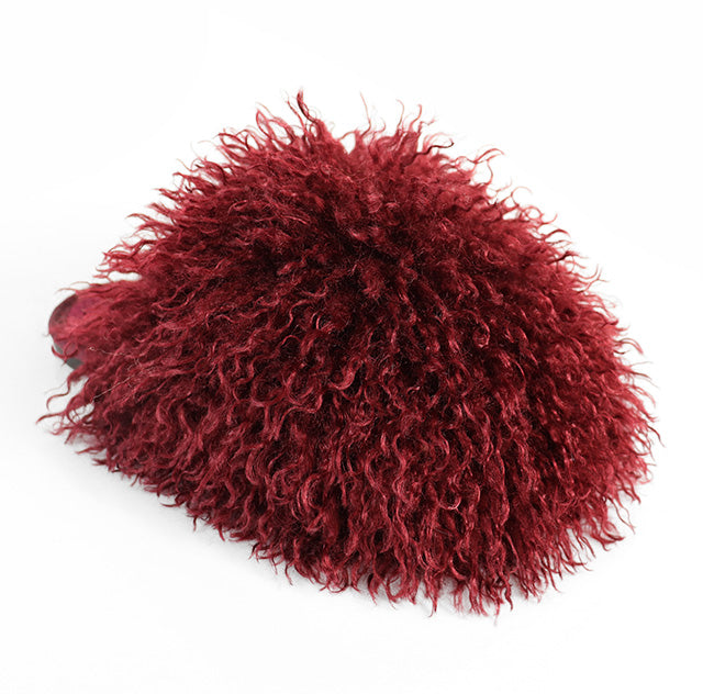 RORO-2 FLUFFY SANDAL BURGUNDY