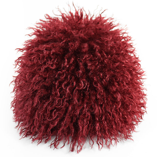 RORO-2 FLUFFY SANDAL BURGUNDY