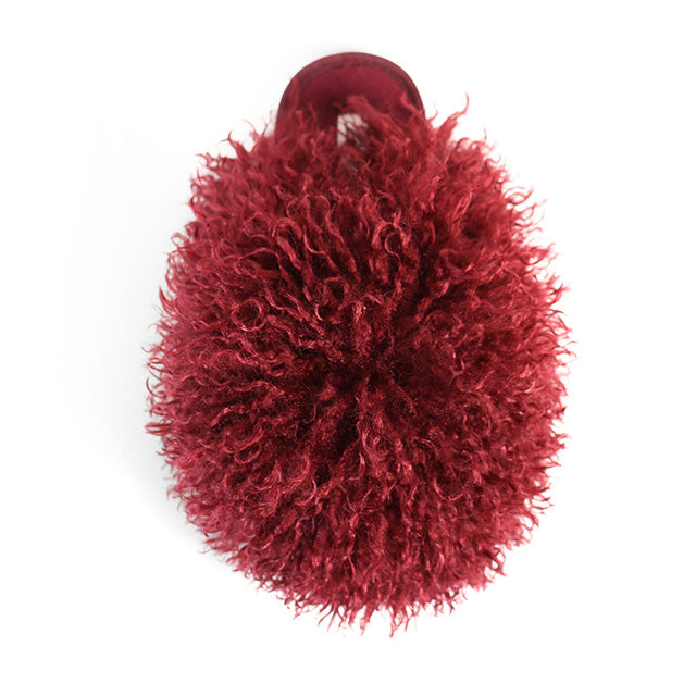 RORO-2 FLUFFY SANDAL BURGUNDY