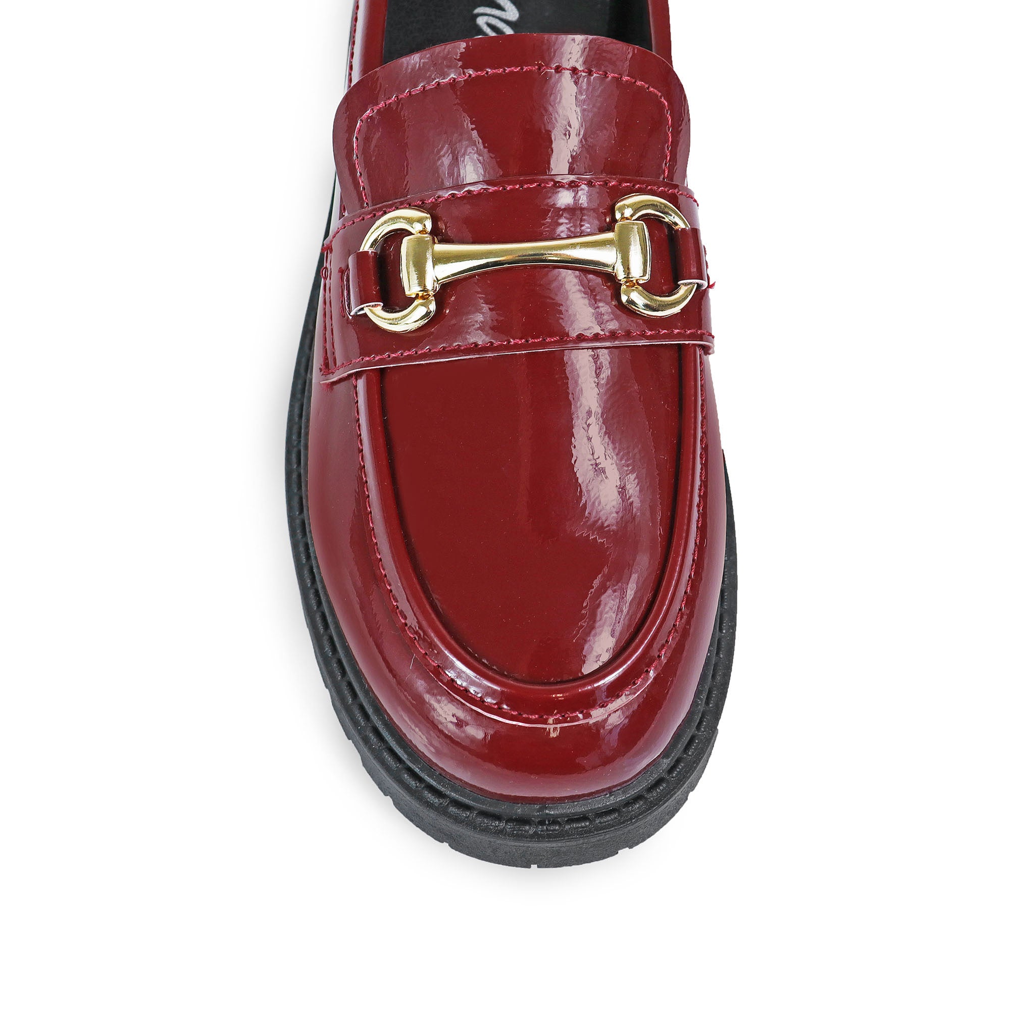 SENSO-2 THICK SOLE LOAFER WITH BUCKLE BURGUNDY
