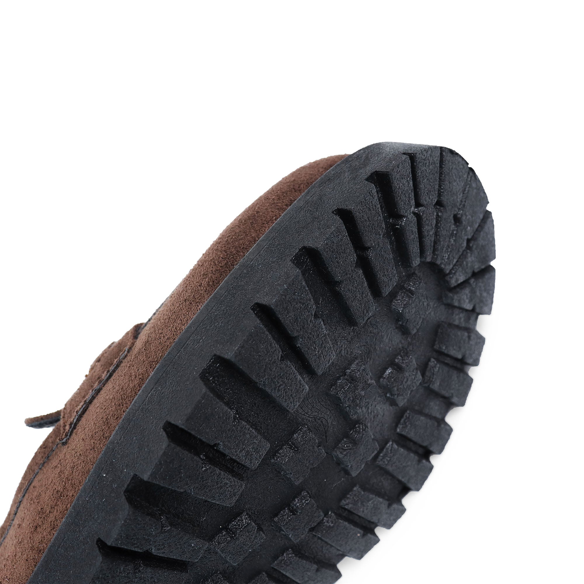 SENSO-2 THICK SOLE LOAFER WITH BUCKLE CHOCOLATE SUEDE
