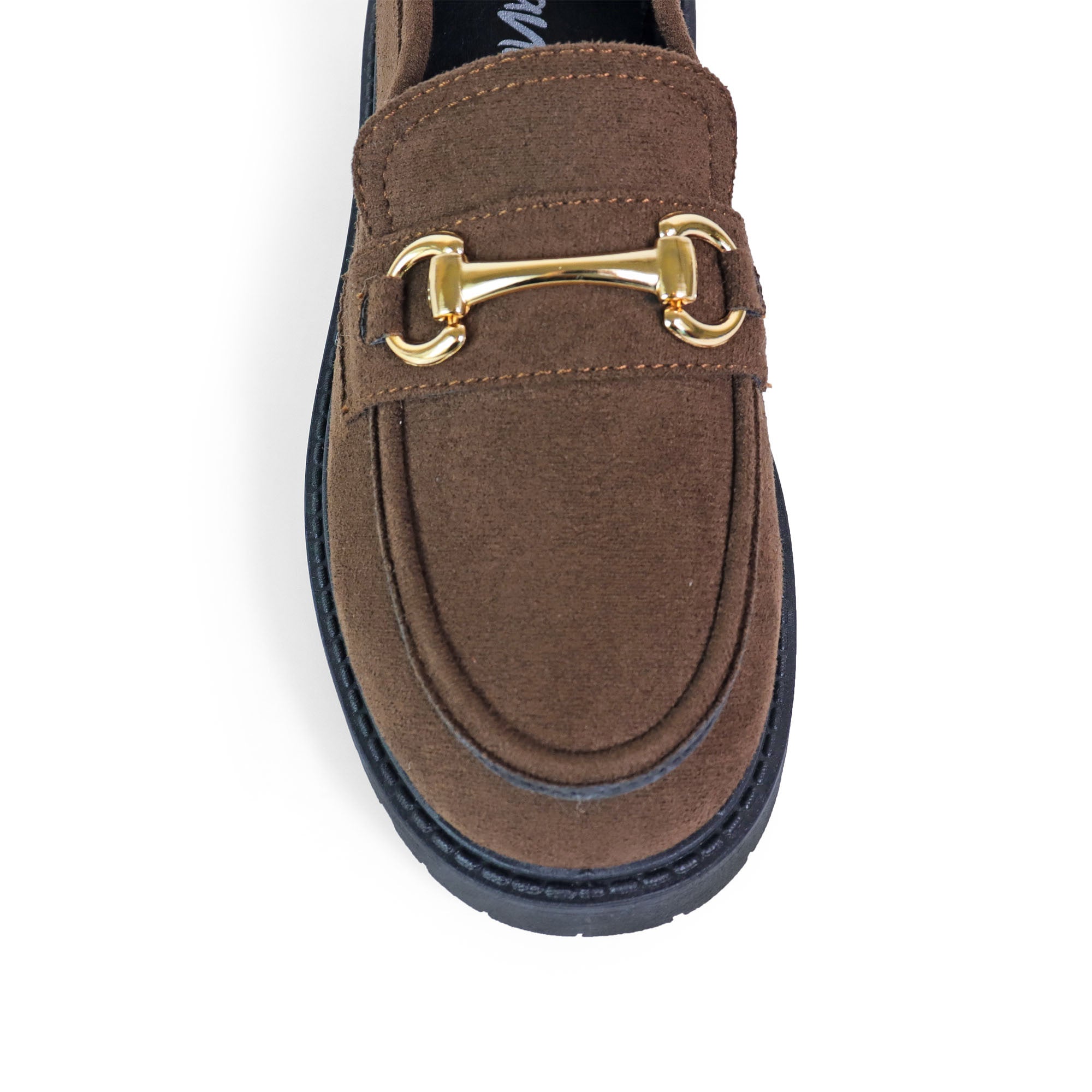 SENSO-2 THICK SOLE LOAFER WITH BUCKLE CHOCOLATE SUEDE