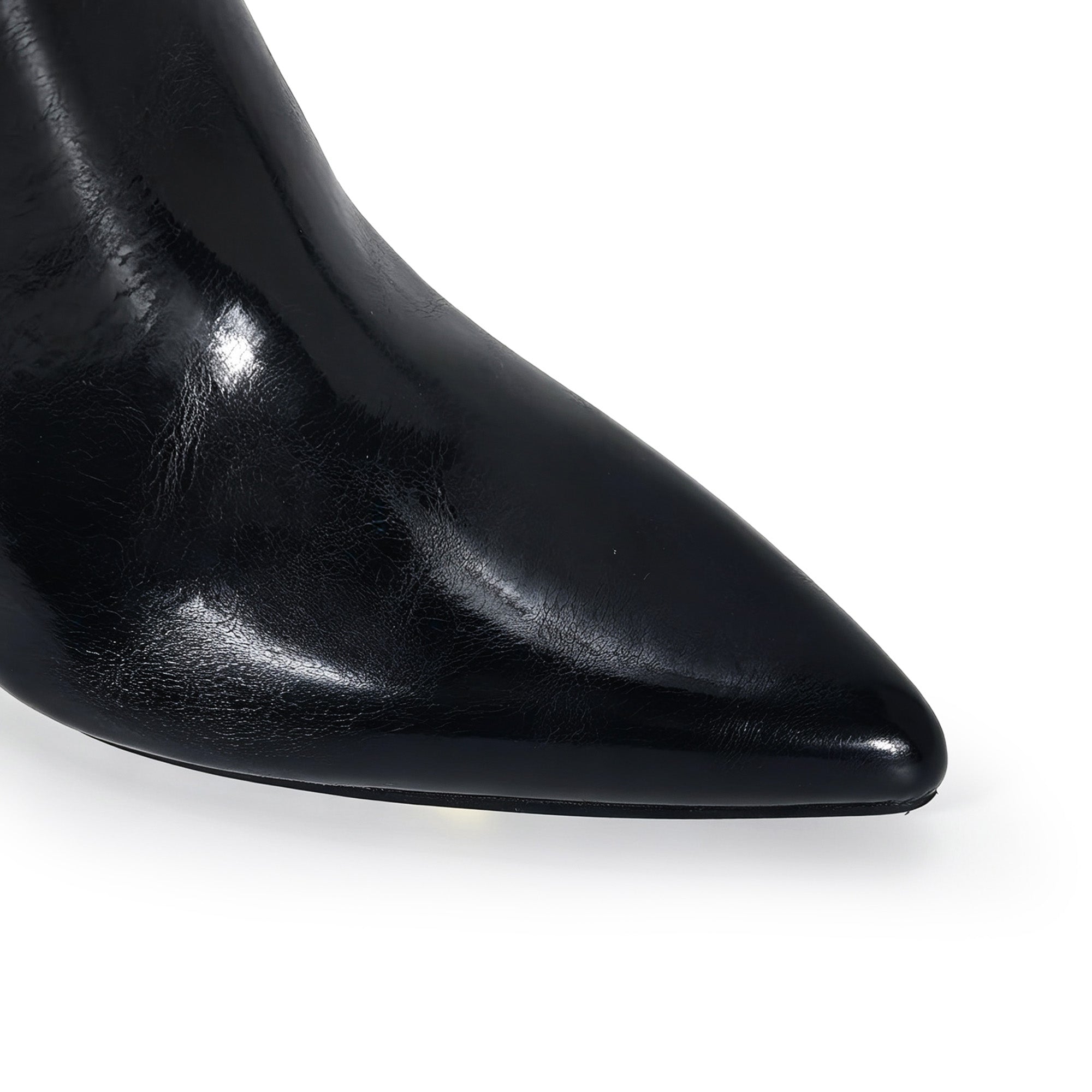 TAMSYN-1 RING CALF LENGTH SHAFT BOOTS BLACK