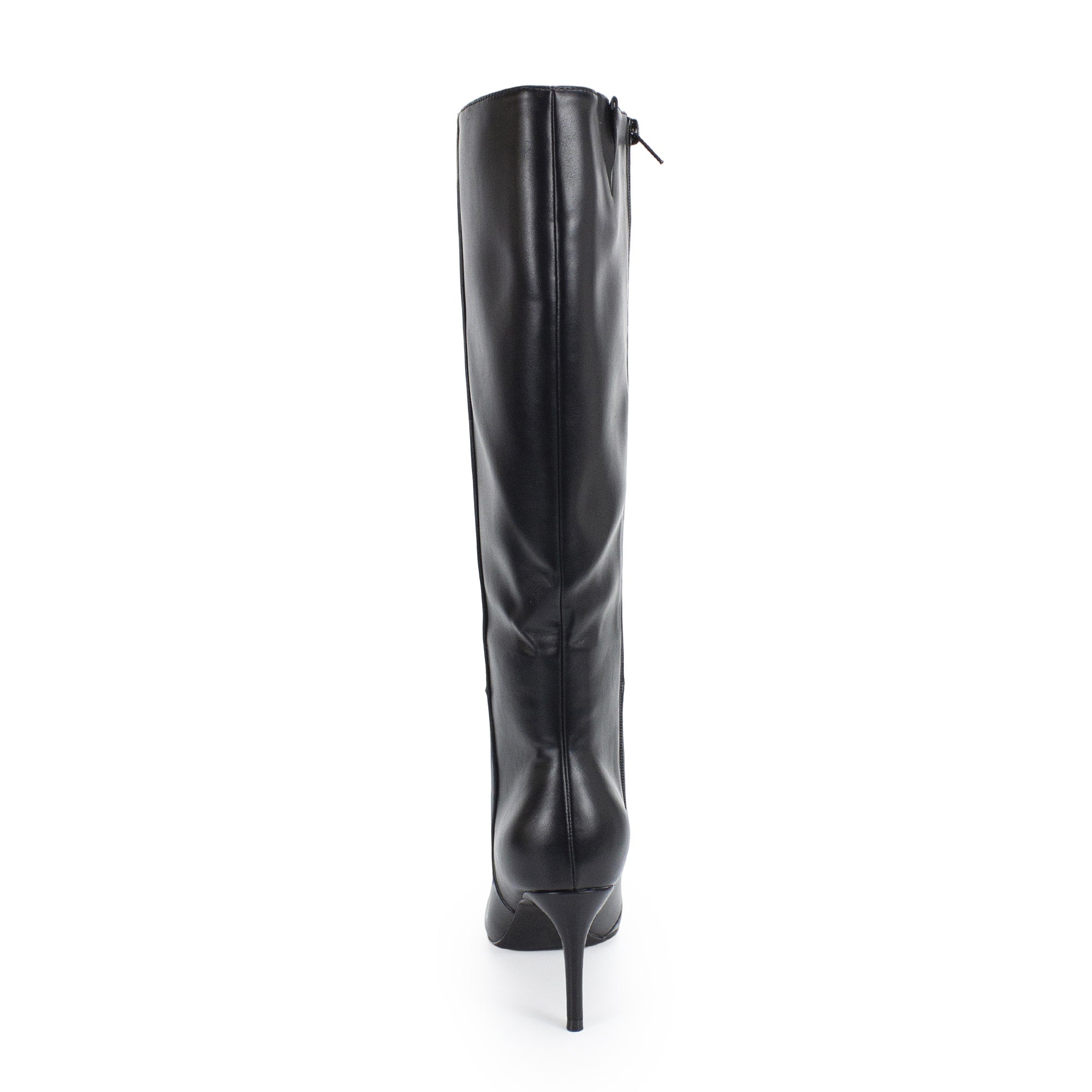 VANESSA-3 KNEE HEIGHT BOOTS BLACK BLACK PU