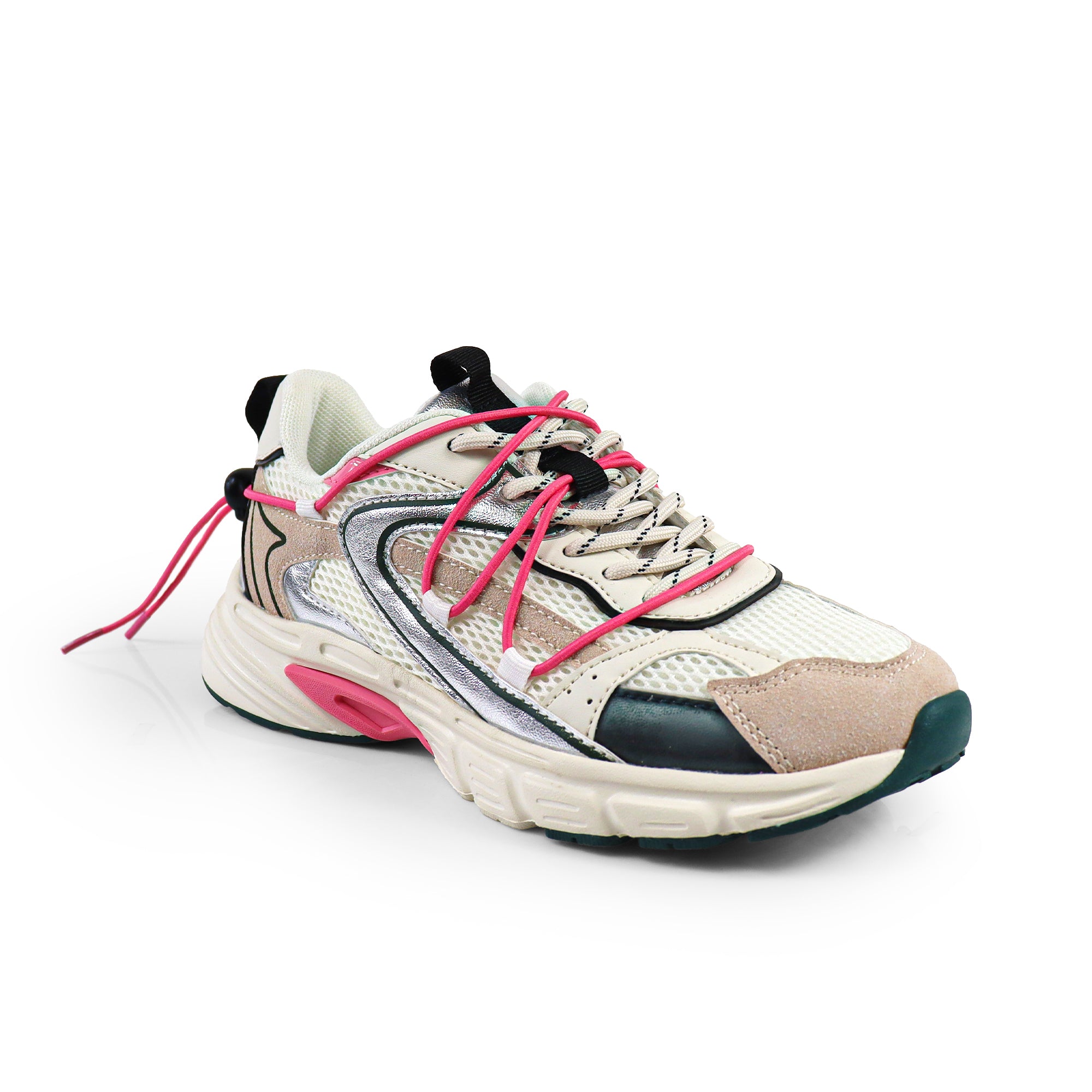 WILMA-1 SPORTY SNEAKER WHITE/PINK